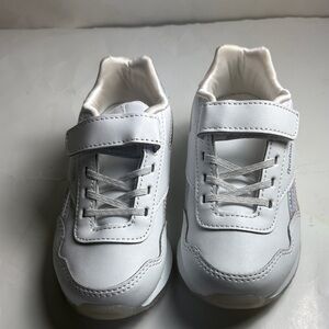 Reebok Kids White Sneakers with Velcro Closure